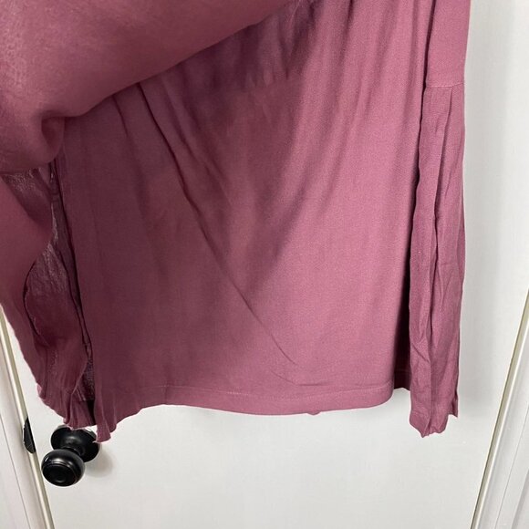 Sim & Sam mauve mini wrap skirt with pleating "urban sample" - Picture 4 of 7